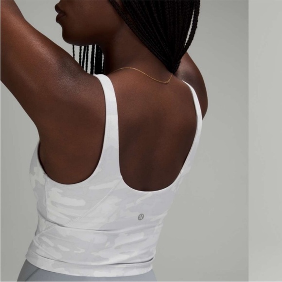 Lululemon Align Tank Incognito Camo Alpine White Multi size 14 - Picture 4 of 9